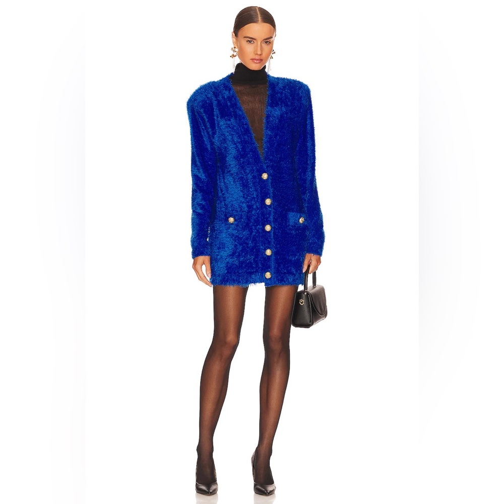 -DAMAGED- NWT Ronny Kobo Tamika Oversize Grandpa Cardigan S -READ Description-